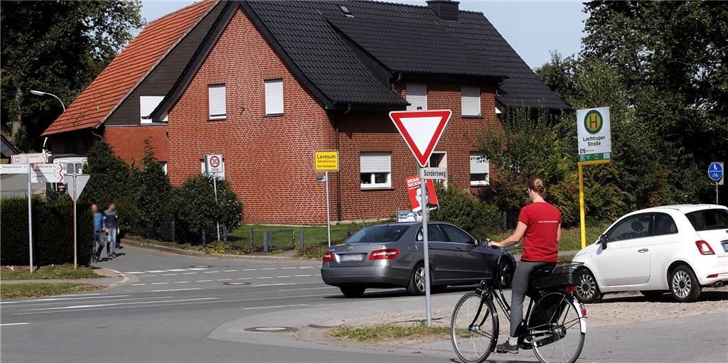 Rekener Straße in Lavesum: Es bleibt (fast) alles, wie es ist Die Verkehrsführung an den Einmündungen auf die Rekener Straße in Lavesum wird sich kaum ändern.