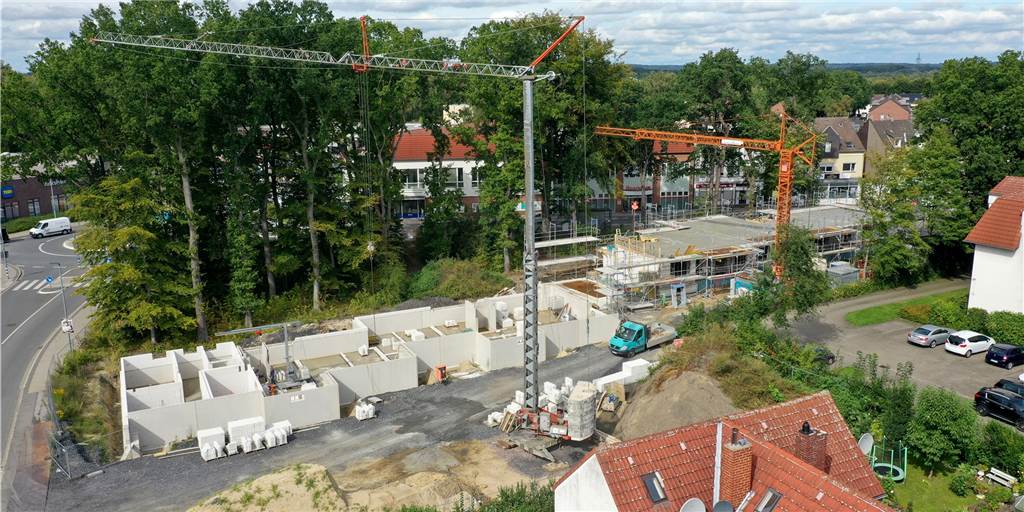 Quarantäne nach Urlaub sorgt für Probleme beim Wohnungsbau in Lünen Die Bauarbeiten im Kleinbecker Park gehen weiter, auch wenn es derzeit einige Probleme gibt, die für Verzögerungen sorgen.