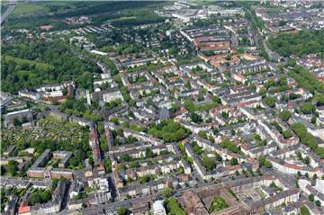Das Dortmunder Kreuzviertel liegt im Bezirk Innenstadt-West. Dort leben viele Menschen, die die Grünen gewählt haben-