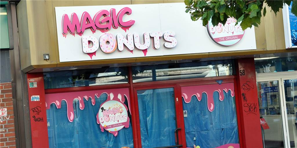 Trend-Kringel für den süßen Zahn: Magic Donuts will in Lünen eröffnen Quietschrosa kündigt sich Magic Donuts in der Lüner City an.