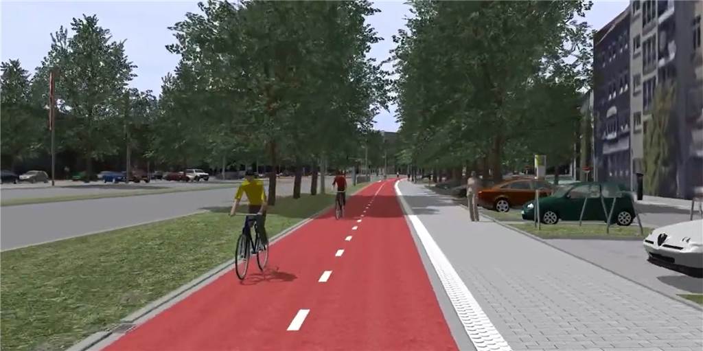 Radwall: Dortmunds Wall hat bald seinen ersten Super-Radweg Der erste Abschnitt des neuen Dortmunder Radwalls (hier eine Animation) wird demnächst eröffnet.