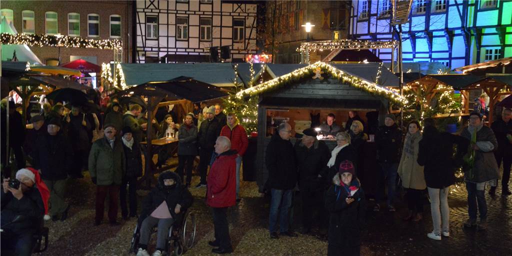 2019 tummelten sich noch Menschen auf dem Werner Weihnachtsmarkt.
