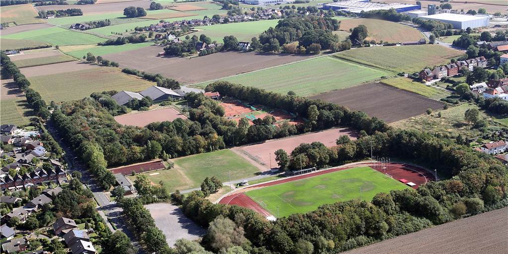 Sportzentrum Dahl Werne: Politik wechselt plötzlich auf anderen Kunstrasen Sportzentrum im Dahl: Auf dem Gelände des alten Tennenplatzes plus einem Teil der Wiese sollen die beiden neuen Plätze mit Kunstrasen in Werne entstehen.