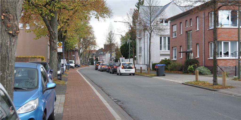 Parken und Radfahren auf Moltkestraße: Bürgersteig „intuitiv“ benutzen Radwege und Parkboxen auf der Moltkestraße und einigen anderen Straßen haben keine Verkehrsbeschilderung. Das wird sich laut Stadt auch nicht ändern.