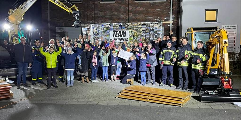 Legdener spenden fünfstellige Summe für Spielplatzsanierung im Ahrtal Das Team Münsterland ist überwältigt, mit einer so hohen Spendensumme hatte niemand gerechnet.
