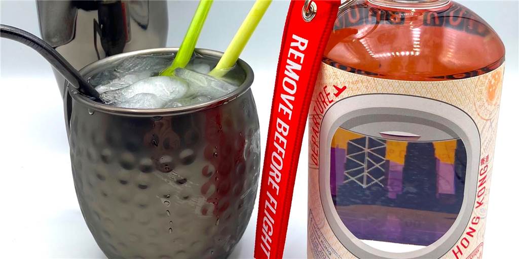 Im Flugmodus: Dortmunder Gin vermittelt Urlaubsgefühle Der erste Gin von Linus Bönnighaus aus Dortmund: Flightmode Hongkong Edition. Handgemacht und limitiert.