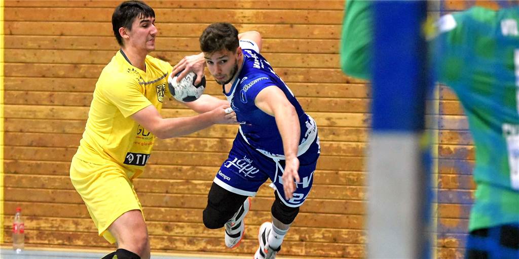 Achte Niederlage: Der HSC Haltern-Sythen macht viel richtig, hat aber ein Problem Justus Krause (r.) und der HSC Haltern-Sythen haben gegen den VfL Eintracht Hagen II knapp verloren.