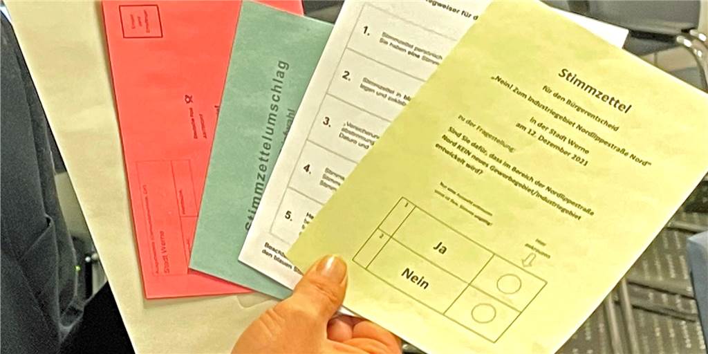 Ärger um Stimmzettel zum Bürgerentscheid in Werne: „Das ist nicht mehr demokratisch“ Beim Bürgerentscheid in Werne gibt es Ärger um die Stimmzettel.