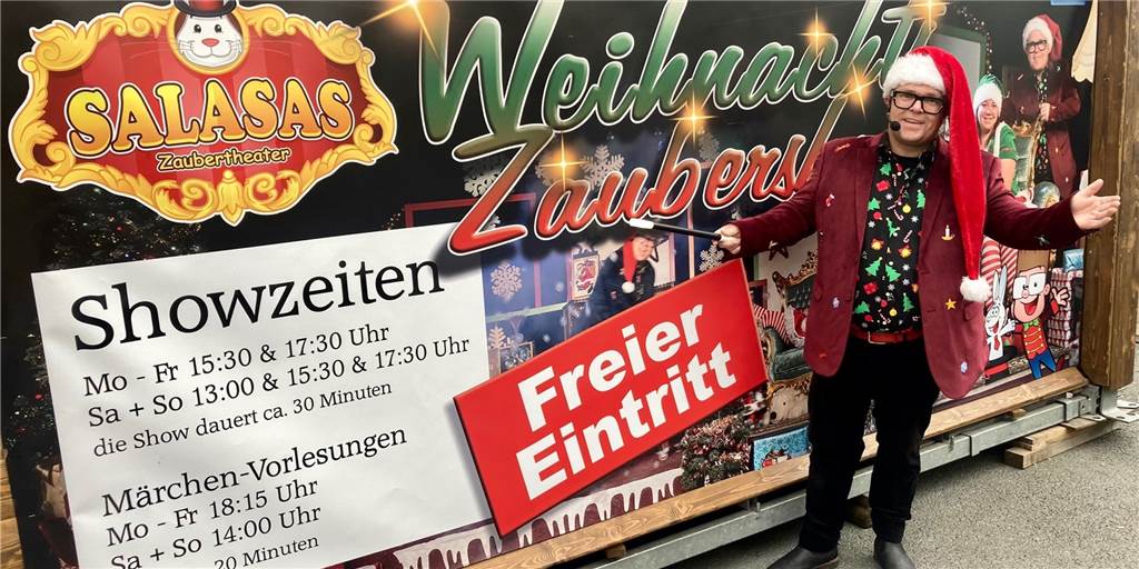 Elfe und Zauberer verzaubern Kinder auf dem Dortmunder Weihnachtsmarkt Elfe und Zauberer verzaubern Kinder auf dem Dortmunder Weihnachtsmarkt
