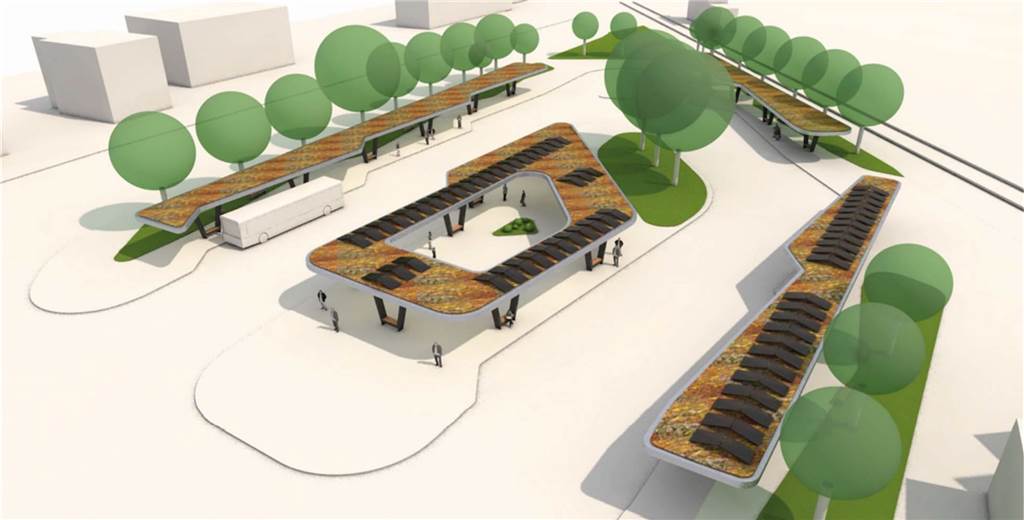 55 Bäume sollen für den neuen Busbahnhof und die Parkplätze weichen So soll der neue Busbahnhof nach aktueller Planung aussehen. Zusammen mit der übrigen Umgestaltung werden dort rund 7,44 Millionen Euro verplant – und um die 55 Bäume sollen gefällt werden.
