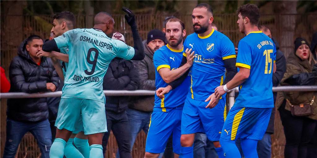 Im Re-Live: Vier Platzverweise und Rudelbildungen beim Osmanlispor-Sieg gegen Gahmen Osmanlispor Dortmund traf im Spitzenspiel auf Tabellenführer SG Gahmen.