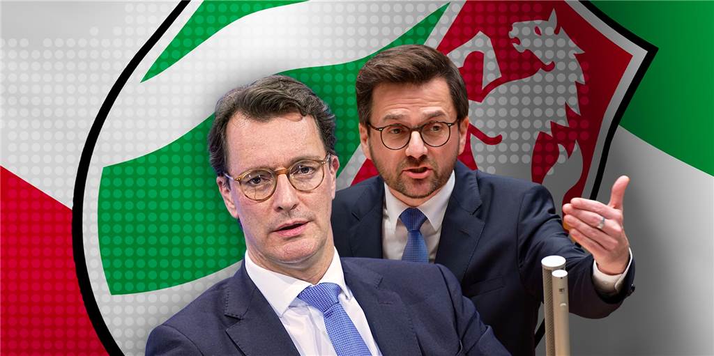 Kopf-an-Kopf-Rennen von CDU und SPD in NRW Kopf-an-Kopf-Rennen von CDU und SPD in NRW
