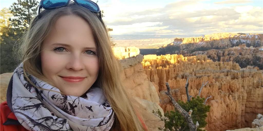 Reisetherapeutin aus Vreden: „Reisen kann man psychologisch nutzen“ Christina Miro arbeitet als Reisetherapeutin und bietet ihre Dienste online an. So könnte sie zum Beispiel auch vom Bryce Canyon in den USA aus arbeiten.