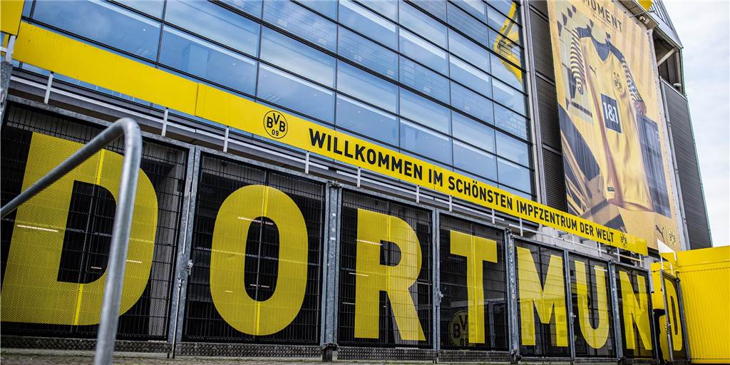 Hier können Sie sich am Mittwoch in Dortmund gegen Corona impfen lassen Im Stadion von Borussia Dortmund wird gegen das Coronavirus geimpft.