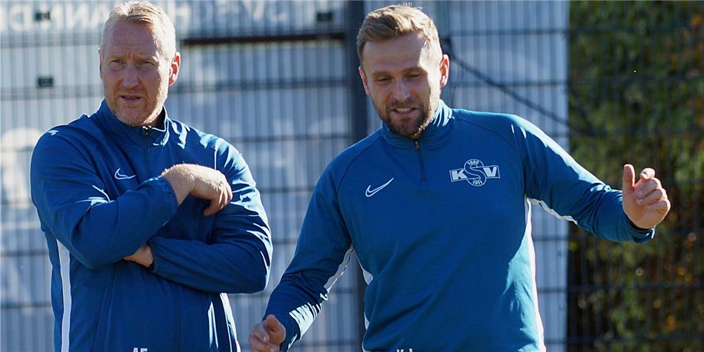 Möglicher Sportlicher Leiter beim Königsborner SV in der Warteschleife Andreas Feiler (links) und mit Co-Trainer Kevin Jagusch sind beim Königsborner SV gesetzt. Ein Sportlicher Leiter wird indes aber noch gesucht.