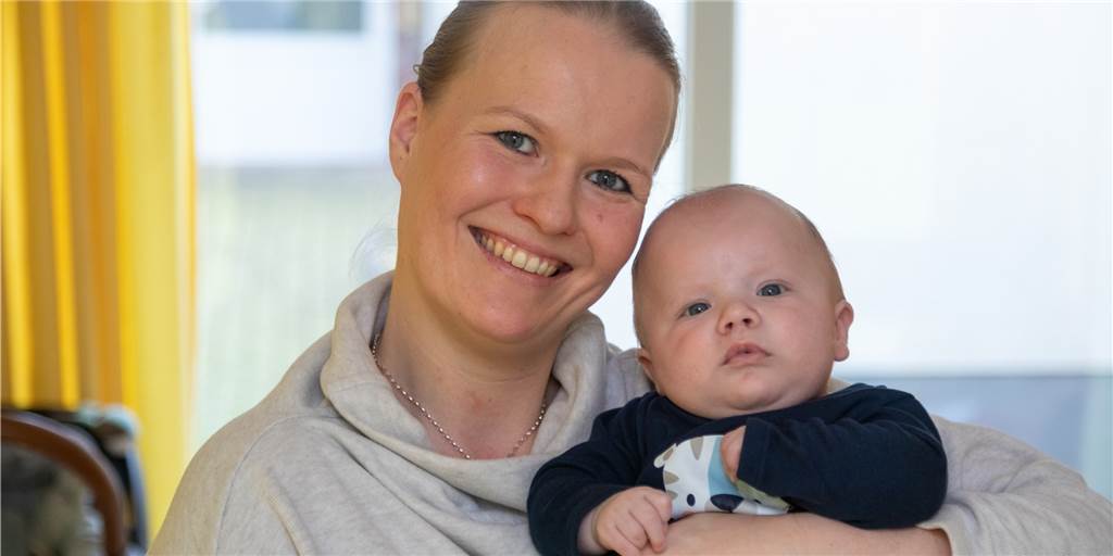 Bald 21.000 Einwohner: Stadtlohn wächst mit Emma, Leo und Mateo Mareen Böing mit Sohn Mateo, eines der 216 Stadtlohner Babys des Jahres 2021.