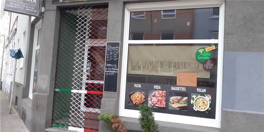 Kalifornischer Burrito-Laden eröffnet im Dortmunder Klinikviertel Noch hängen in der Amalienstraße 8, direkt beim Bergmann Kiosk, die Schilder des italienischen Restaurants „Bella Ciao“. Bald verkauft dort „Matus Buritos“ kalifornische Spezialitäten.
