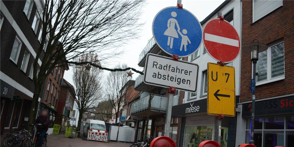 Die Wüllener Straße ist derzeit im Bereich der Hausnummern 14 bis 22 gesperrt.