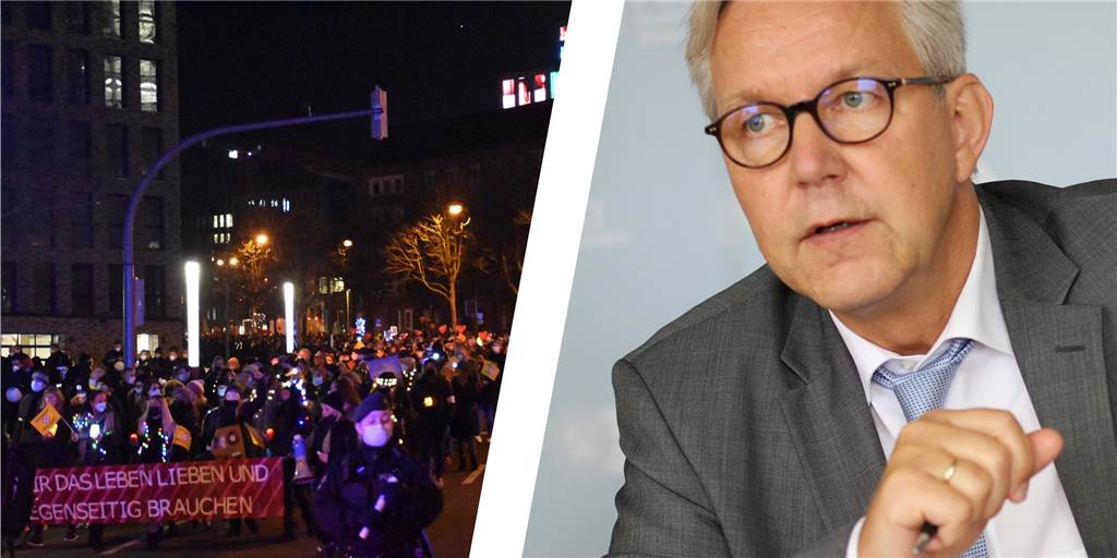 Polizeipräsident Gregor Lange sieht aktuell keine Unterwanderung der Querdenken-Bewegung in Dortmund durch Rechtsextremisten.