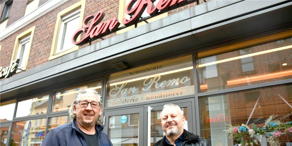 Donato Masella (55) gibt das Schlosscafé schweren Herzens in neue Hände Donato Masella (55, l.) hat das Schlosscafé San Remo seit 1992 aufgebaut. Seine Gesundheit zwingt ihn nun, das Geschäft aufzugeben. Joao Borges (49,, r.) freut sich, alles genauso fortzuführen, wie die Gäste es kennen. Am 1. Februar übernimmt er.