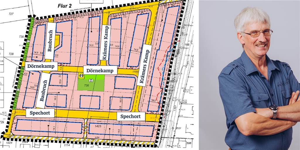 Bebauungsplan Spechort beschlossen: Eine Chance für junge Familien? Mit den Vorschlägen von Johannes Ebbert für die Straßennamen im neuen Baugebiet Spechort setzte sich die CDU-Fraktion durch.