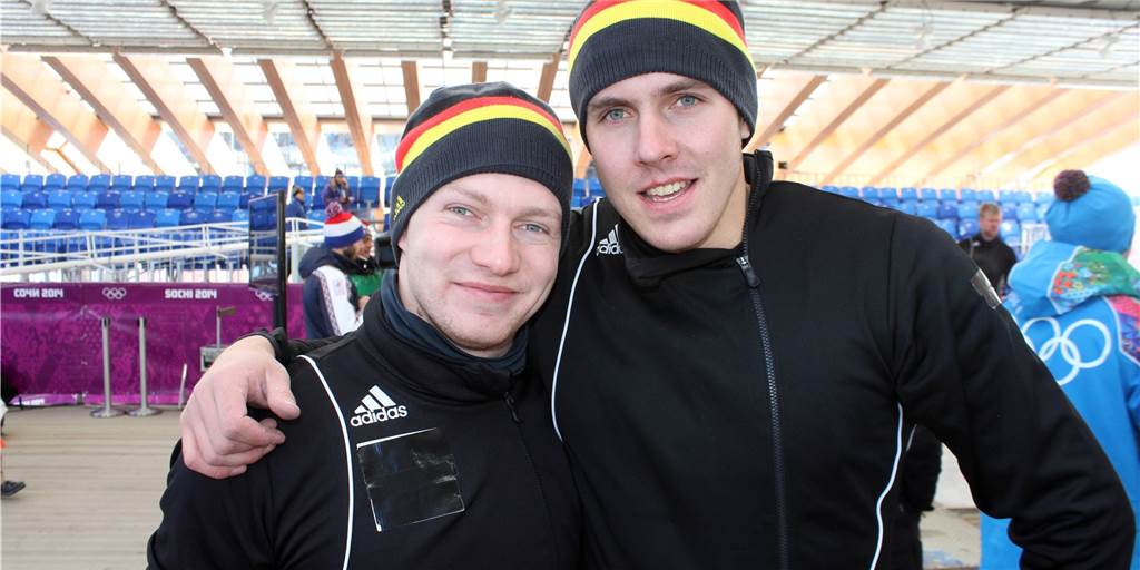 Bob-Weltmeister Jannis Bäcker über Olympionikin Laura Nolte: „Sie ist ein absolutes Supertalent“ Bob-Anschieber Jannis Bäcker (r.) nahm 2014 gemeinsam mit seinem Piloten Francesco Friedrich (l.) an den Olympischen Spielen in Sotschi teil.