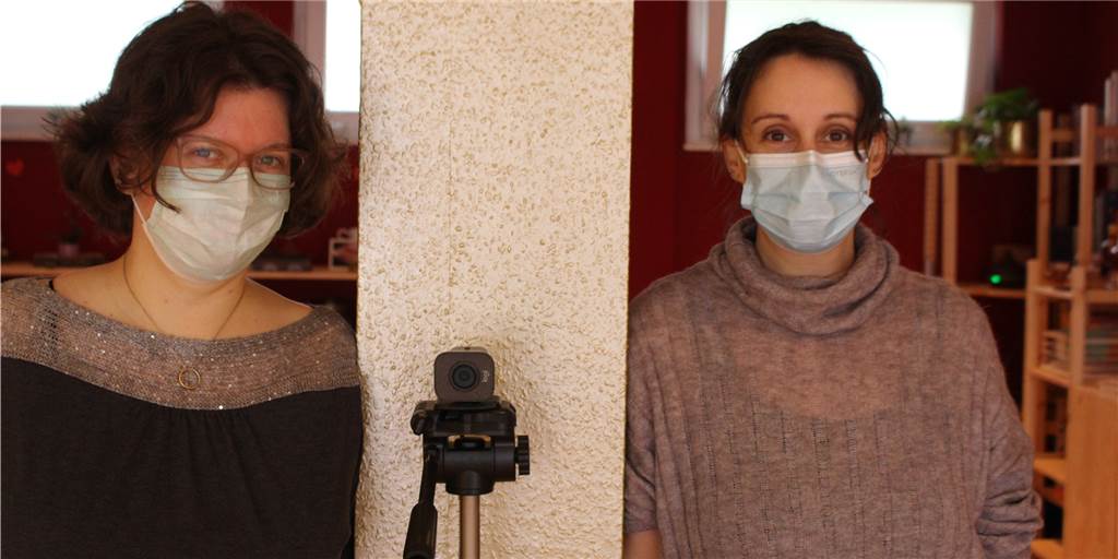 Yoga Mahayana: Online-Yoga hat auch nach der Pandemie Vorteile Für Carolin Vogel und Sandra Fagone ist die Webcam während der Corona-Pandemie zum alltäglichen Begleiter geworden.