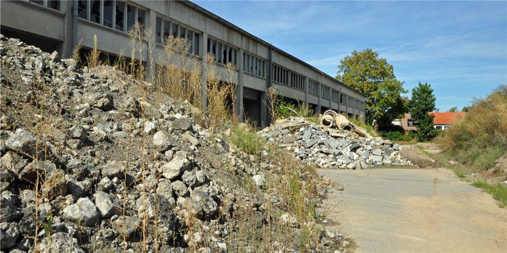 Altes Fuhrparkgelände: Abbruch und Baureifmachung kommen in Sicht Die Aufschüttungen auf dem alten Fuhrparkgelände des EUV sollen bald Vergangenheit sein. Die Hinterlassenschaften einer insolventen Firma werden jetzt abtransportiert, so kündigte Stadtbaurätin Bettina Lenort im Bauausschuss an.