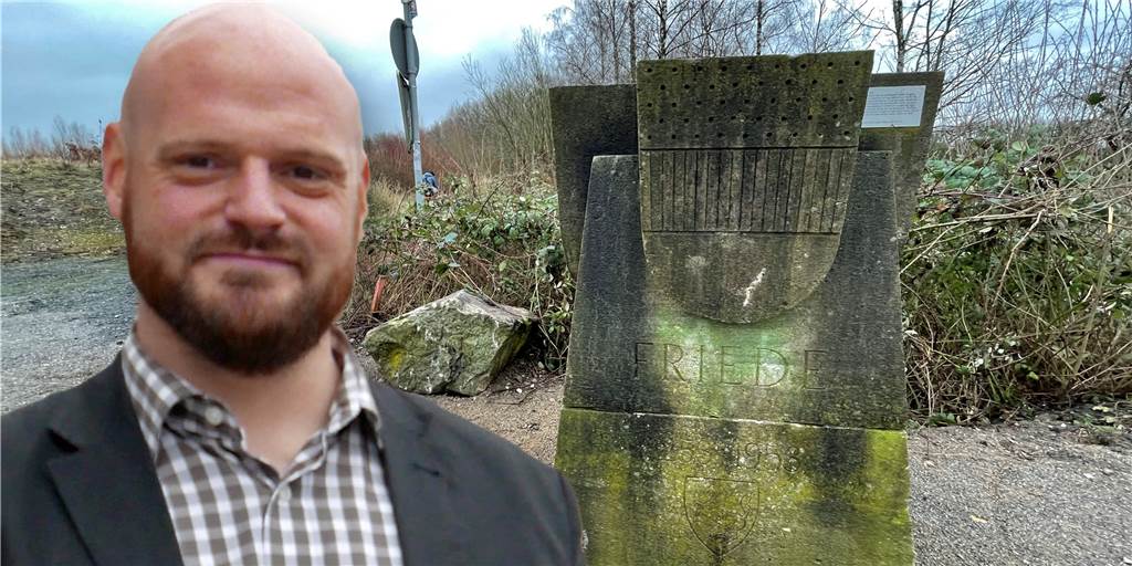 Betonklotz an der Lippebrücke: Wie geht’s weiter mit dem wichtigsten Stein? Der Gedenkstein an der Lippe-Querung zwischen Werne und Rünthe wurde im Zuge der Bauarbeiten versetzt. Was nun mit dem Stein passiert, haben wir Adrian Kersting von der Stadt Werne gefragt.