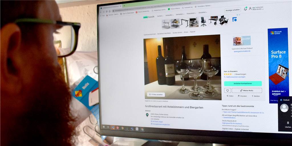 Makler will Hotel und Restaurant in Ahaus für 1,95 Millionen Euro verkaufen Mit einer Anzeige im Internet sucht ein Makler einen Käufer für ein Hotel und Restaurant mit 200 Sitzplätzen und 61 Betten, dass sich in Ahaus befinden soll. Um welchen Betrieb kann es sich handeln?
