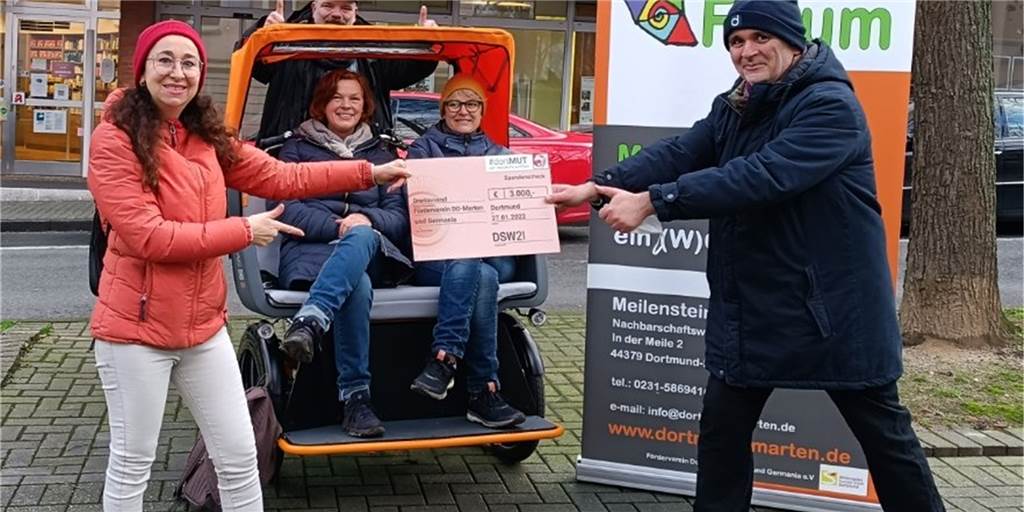 Neue Taxi-Idee: eRikscha ist bald im Dortmunder Westen unterwegs Die neue eRikscha ist eingetroffen. Schon bald wird sie durch den Stadtteil rollen.