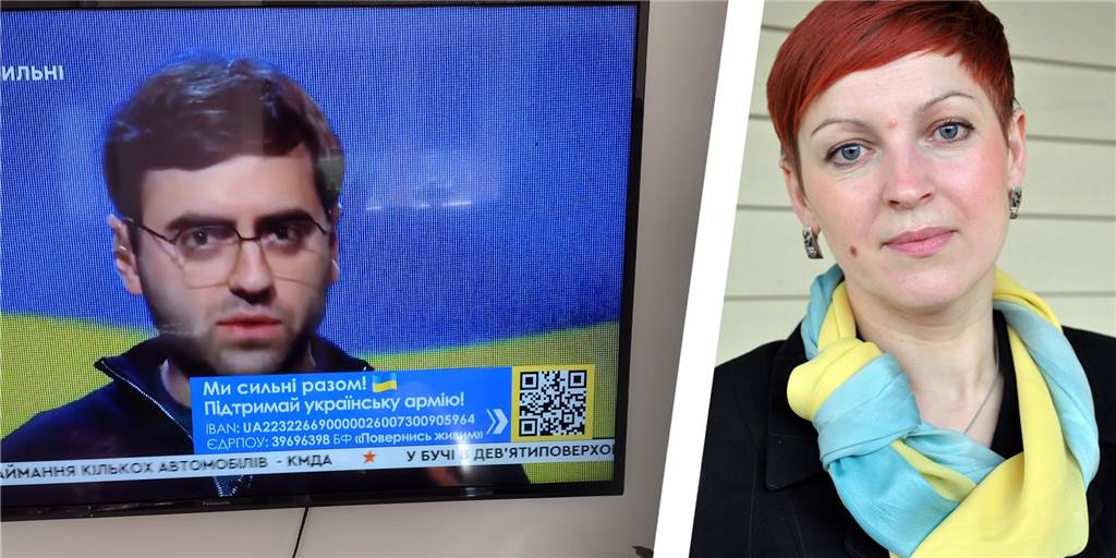 Ukrainerin bei Friedensdemo in Lünen: „Bin sehr stolz auf unser Volk“ Oksana Vogel informiert sich derzeit auch über die ukrainischen Medien über die Lage in ihrer Heimat. Dort wird auch zu Spenden für die Versorgung der ukrainischen Soldaten aufgerufen.
