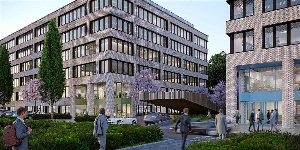Neue Bürogebäude für 77 Millionen Euro entstehen an der B1 Neue Bürogebäude für 77 Millionen Euro entstehen an der B1