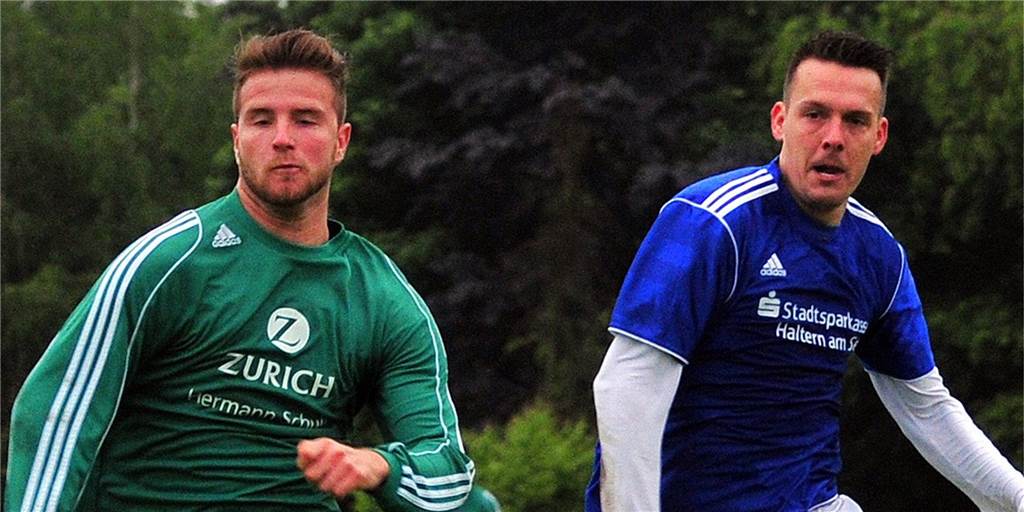 Nico Hache hat dem SuS Olfen einst den Aufstieg vermiest - jetzt wird er Co-Trainer Nico Hache (l.) ist in der kommenden Saison Co-Trainer des SuS Olfen.