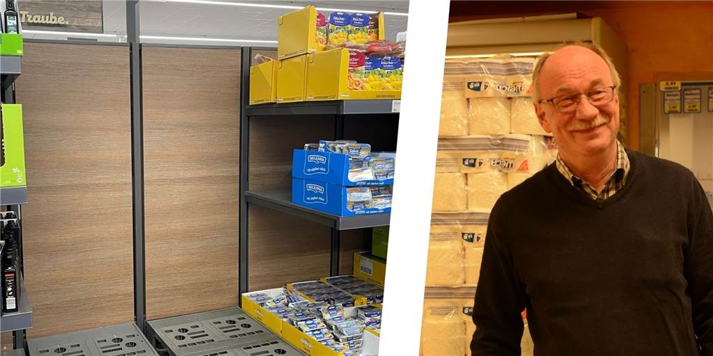 Lücken bei Speiseölen in Selmer Regalen - „Jetzt geht das wieder los“ Einzelhändler Martin Humpert muss, wie alle Geschäfte in Selm (hier Aldi), derzeit mit leeren Regalen bei Sonnenblumen- und Rapsöl leben.