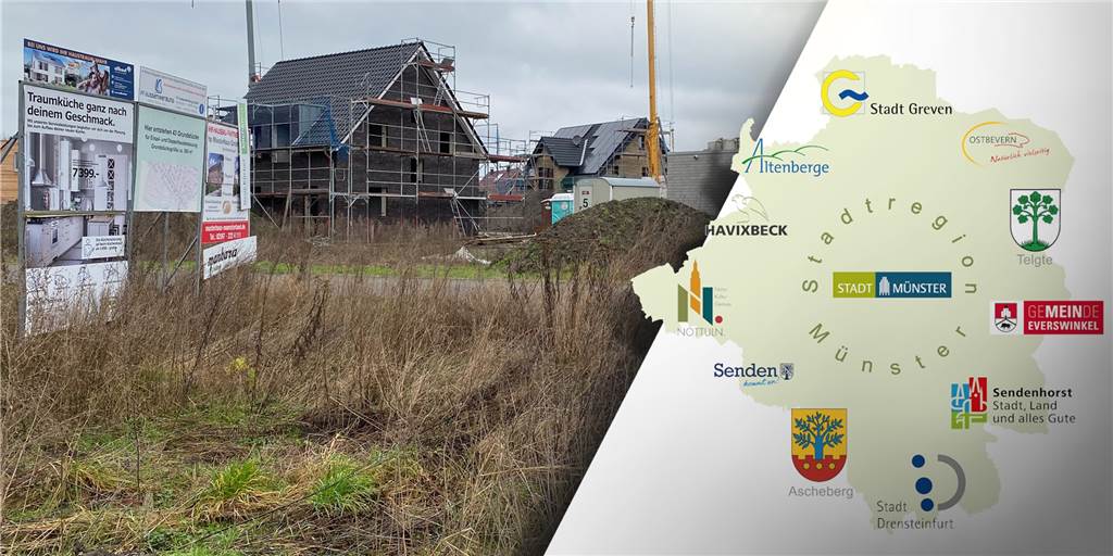 Gemeinsamer Wohnungsbau im Münsterland soll hohe Nachfrage bedienen Die Gemeinde Ascheberg will gemeinsam mit den anderen Städten und Gemeinden in und um Münster eine interkommunale Wohnungsbaugesellschaft gründen.