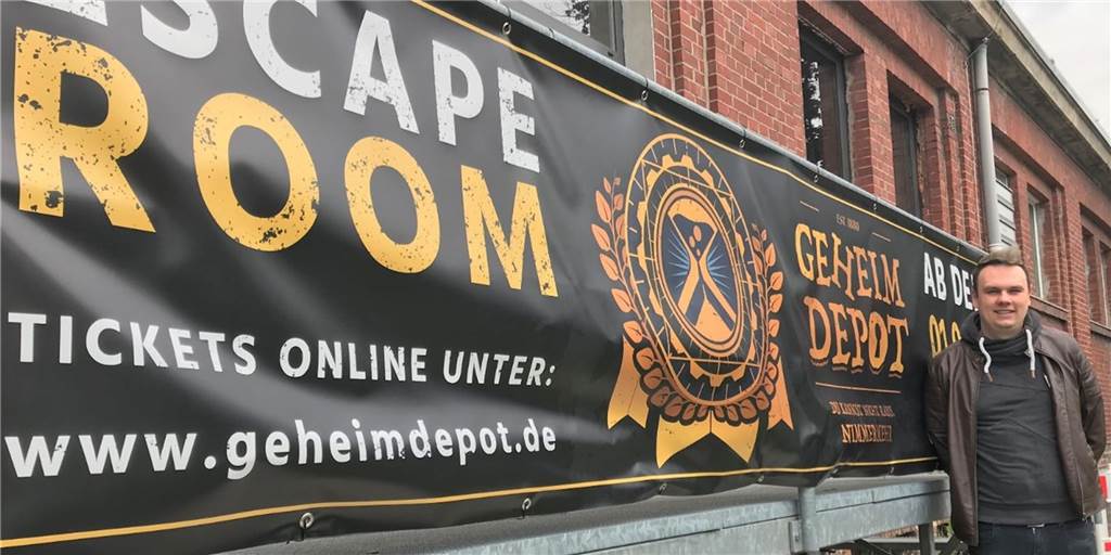 Wegen Absagen: „Escape Room“ in Dorsten schreibt Atomkriegs-Spiel um Niclas Holtrup ist Geschäftsführer des Dorstener Escape Rooms „Geheimdepot".