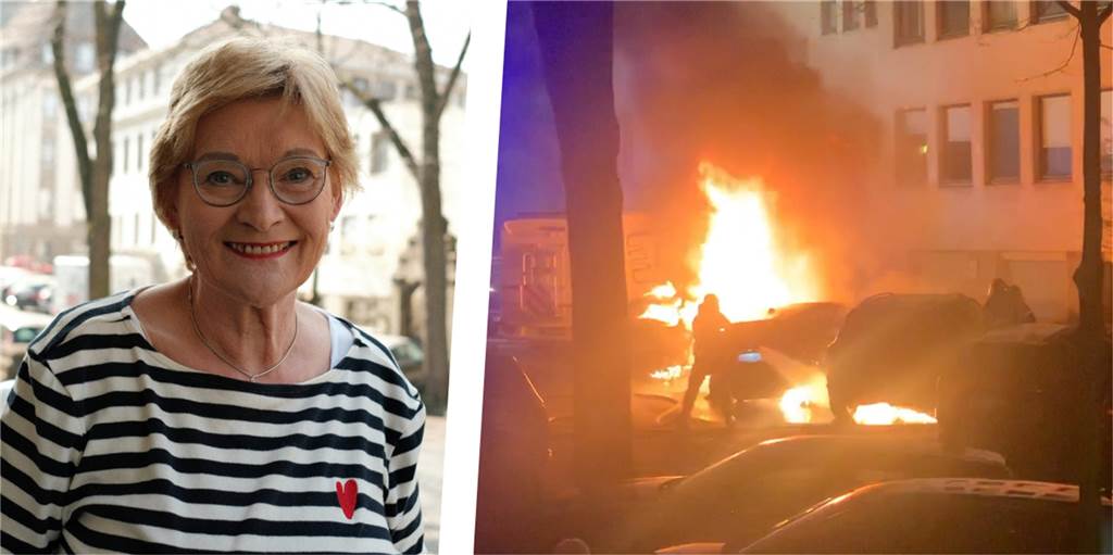 Susanne Bartholomé hat den Brand in ihrer Straße am Wochenende miterlebt.