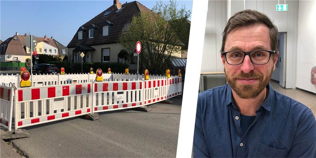 Ein bekanntes Bild: Die Wickeder Straße in Husen ist mal wieder wegen eines Tagesbruchs gesperrt. Grünen-Sprecher Marc Schmitt-Weigand fordert nun Konsequenzen
