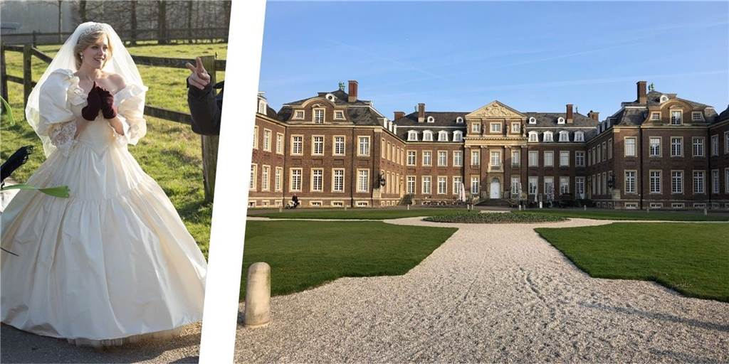 (K)ein Oscar für Filmdreh mit US-Weltstar am Schloss Nordkirchen Kristen Stewart spielt im Film "Spencer" Lady Diana. Szenen des Films wurden auf Schloss Nordkirchen gedreht. Die Schauspielerin war für einen Oscar nominiert.