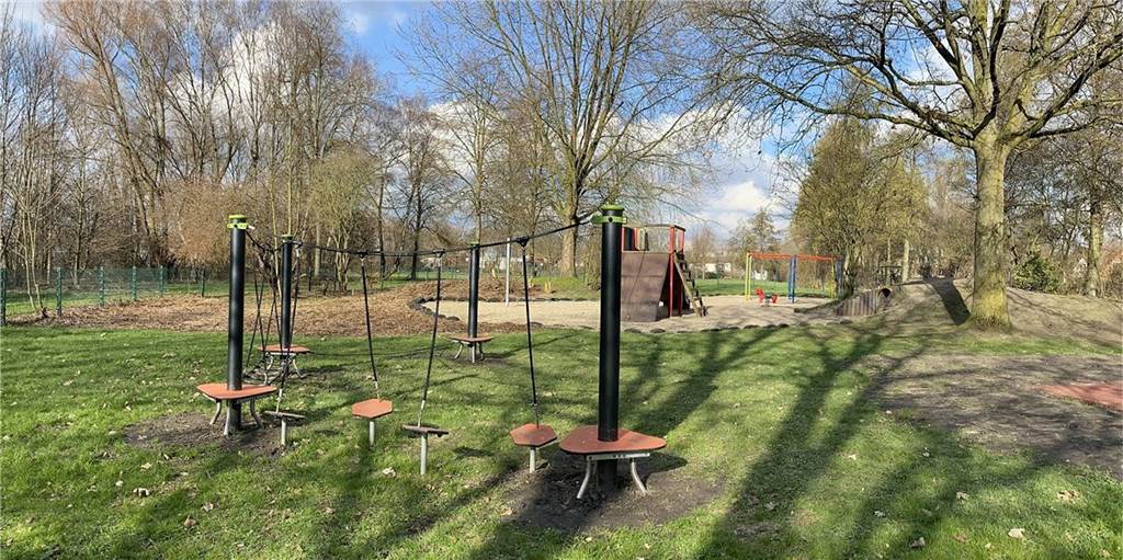 Neue Spielgeräte für Spielplätze: Castrop-Rauxeler können Vorschläge machen Der Spielplatz am Nordlager gehört zu den drei Spielflächen im Stadtgebiet, die im Jahr 2021 mit Bürgerbeteiligung aufgewertet worden sind.