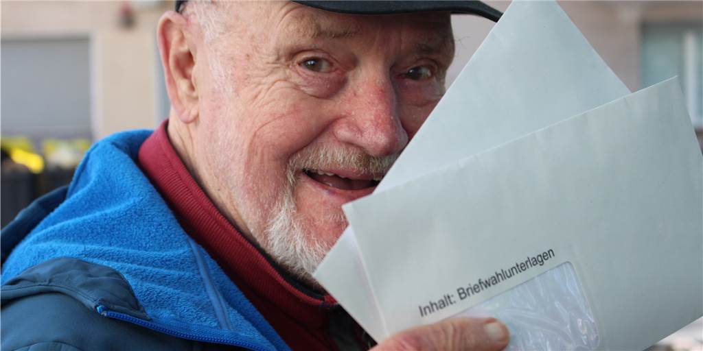 Am Tag vor seiner Fahrt in den Urlaub bekam Dieter Czembor seine Briefwahlunterlagen und konnte seine Stimme abgeben – gerade noch rechtzeitig.  