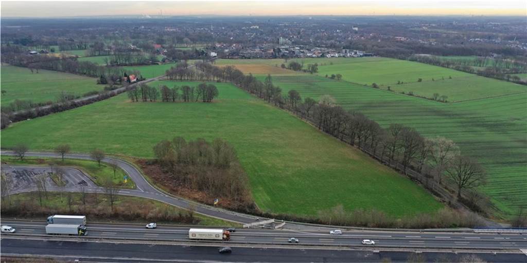 Gewerbe-Standort: Dorsten und Schermbeck schalten Anwaltskanzlei ein Der Emmelkämper Brauck aus der Luft