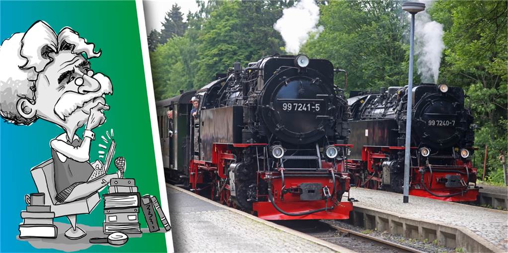 Frag doch Onkel Max: Warum sind alte Dampfloks immer schwarz?