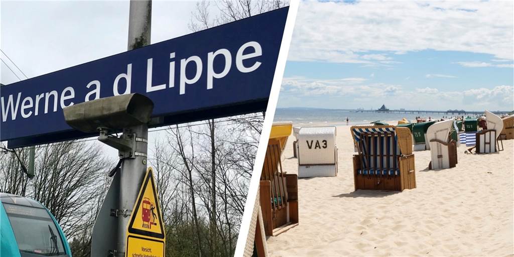 Günstig in den Urlaub: So kommen Werner für neun Euro an die Ostsee Ein Bahnhof und ein Sandstrand