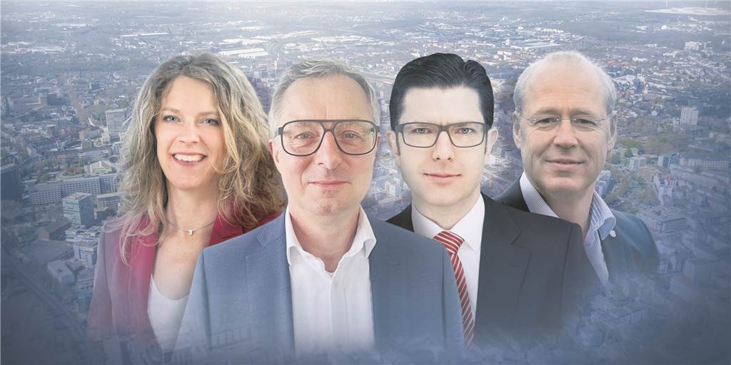 Vier neue Top-Manager für Dortmunds Unternehmen - was erwartet sie? Das sind die vier Neuen auf Dortmunds Chefposten: v.l.: Bettina Brennenstuhl, Ulrich Jaeger, Matthias Klein-Lassek und Dr. Rainer Wallmann