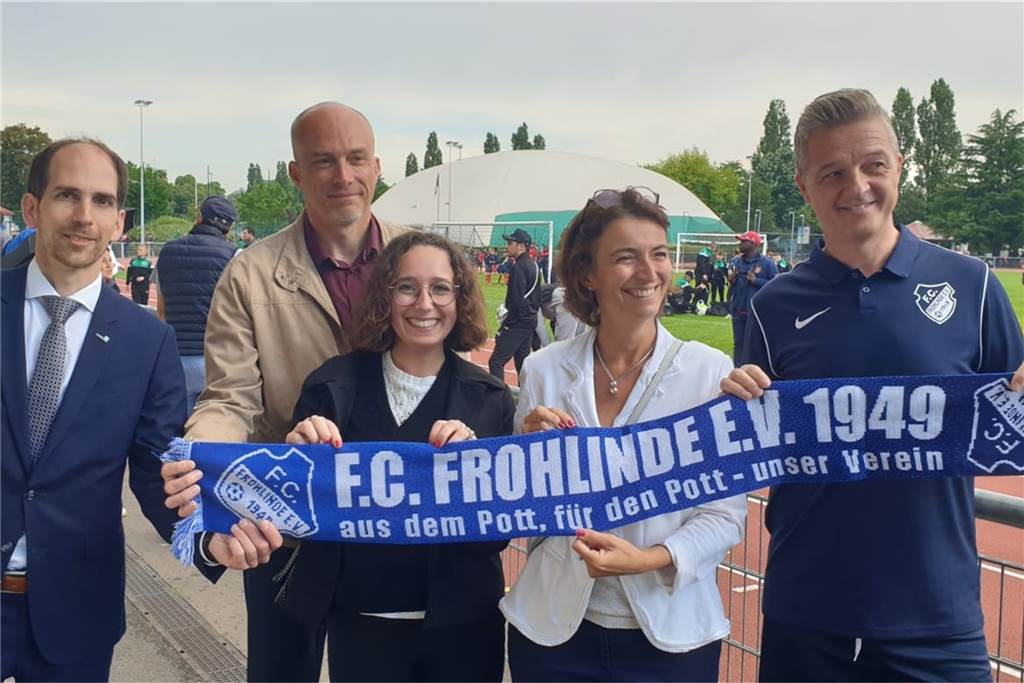 Nachwuchs des FC Frohlinde wurde angefeuert wie Mbappé Nachwuchs des FC Frohlinde wurde angefeuert wie Mbappé