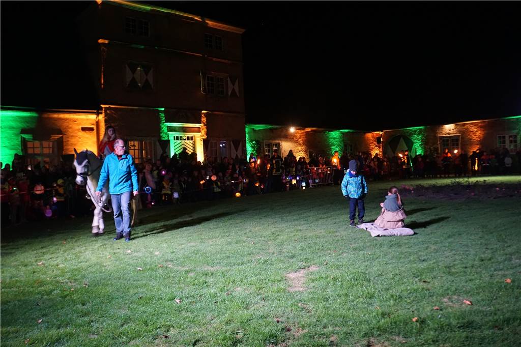 Fackelschein am Schloss Westerwinkel: Zahlreiche Fotos vom Martinsumzug in Herbern