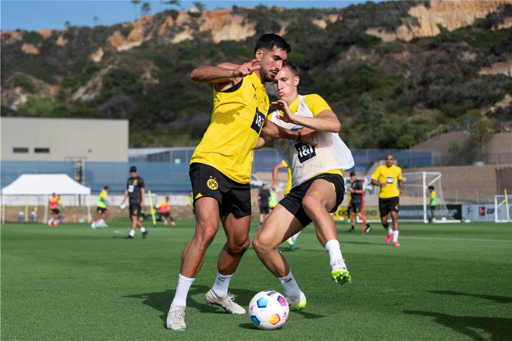 Intensive Einheiten für Schlotterbeck, Can und Co.: Viele BVB-Bilder aus San Diego