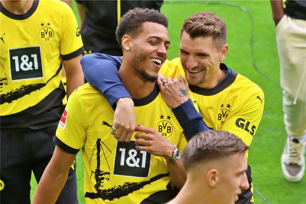Sabitzer will „Titel gewinnen“ – Rückschlag für Adeyemi : Viele Bilder der BVB-Saisoneröffnung